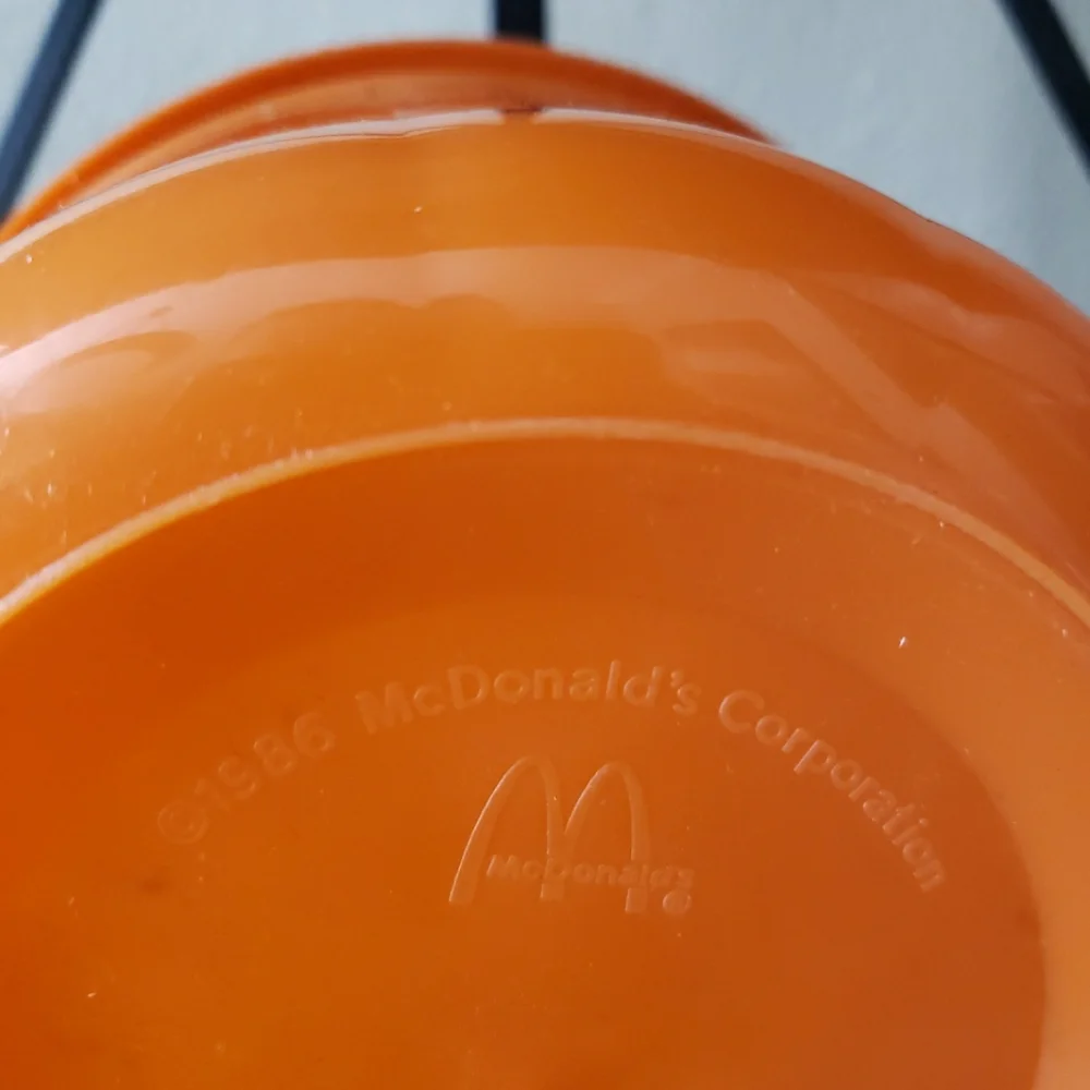 Vintage Halloween Pumpkin Candy Pail Bucket‎ Trick or Treat McDonald's 1986